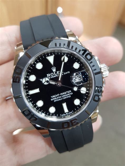 rolex yachtmaster black dial